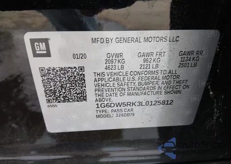 2020 Cadillac Ct5 Luxury from USA, damaged, VIN 1G6DW5RK3L0125812